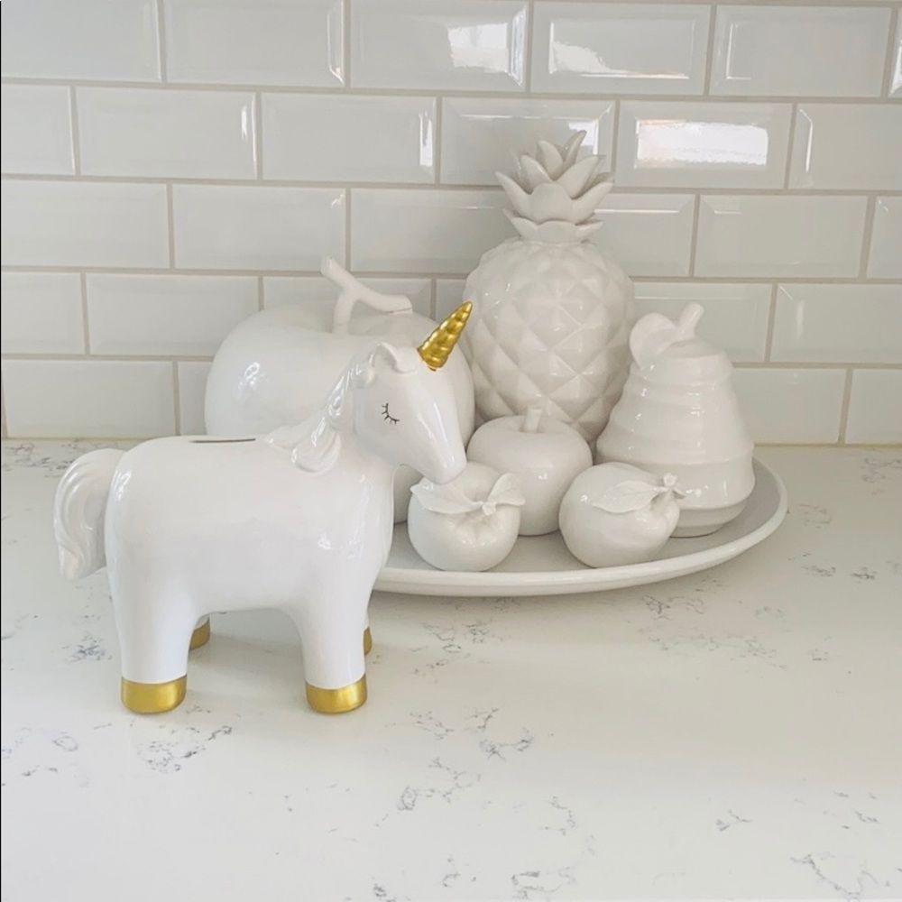 Home Goods Ceramic Unicorn Coin Bank - Picture 3 of 13